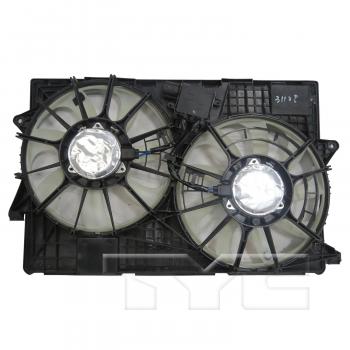 2015 Jeep Cherokee Dual Radiator and Condenser Fan Assembly TYC 623850 image 2 of 3