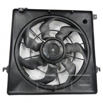 2014 Hyundai Santa Fe Sport Dual Radiator and Condenser Fan Assembly TYC 623880 image 1 of 3