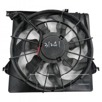 2014 Hyundai Santa Fe Sport Dual Radiator and Condenser Fan Assembly TYC 623880 image 2 of 3