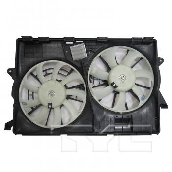 2015 Jeep Cherokee Dual Radiator and Condenser Fan Assembly TYC 623890 image 1 of 3