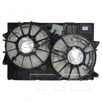 2015 Jeep Cherokee Dual Radiator and Condenser Fan Assembly TYC 623890 image 2 of 3