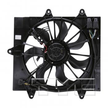 2009 Chrysler PT Cruiser Dual Radiator and Condenser Fan Assembly TYC 623910 image 2 of 3