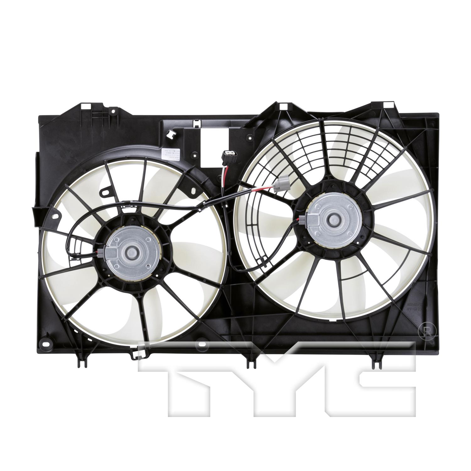 TYC 623940 Dual Radiator and Condenser Fan Assembly product image 2 of 4