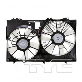 2017 Toyota Sienna Dual Radiator and Condenser Fan Assembly TYC 623940 image 2 of 4