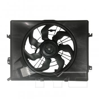 2015 Kia Optima Dual Radiator and Condenser Fan Assembly TYC 623950 image 1 of 4