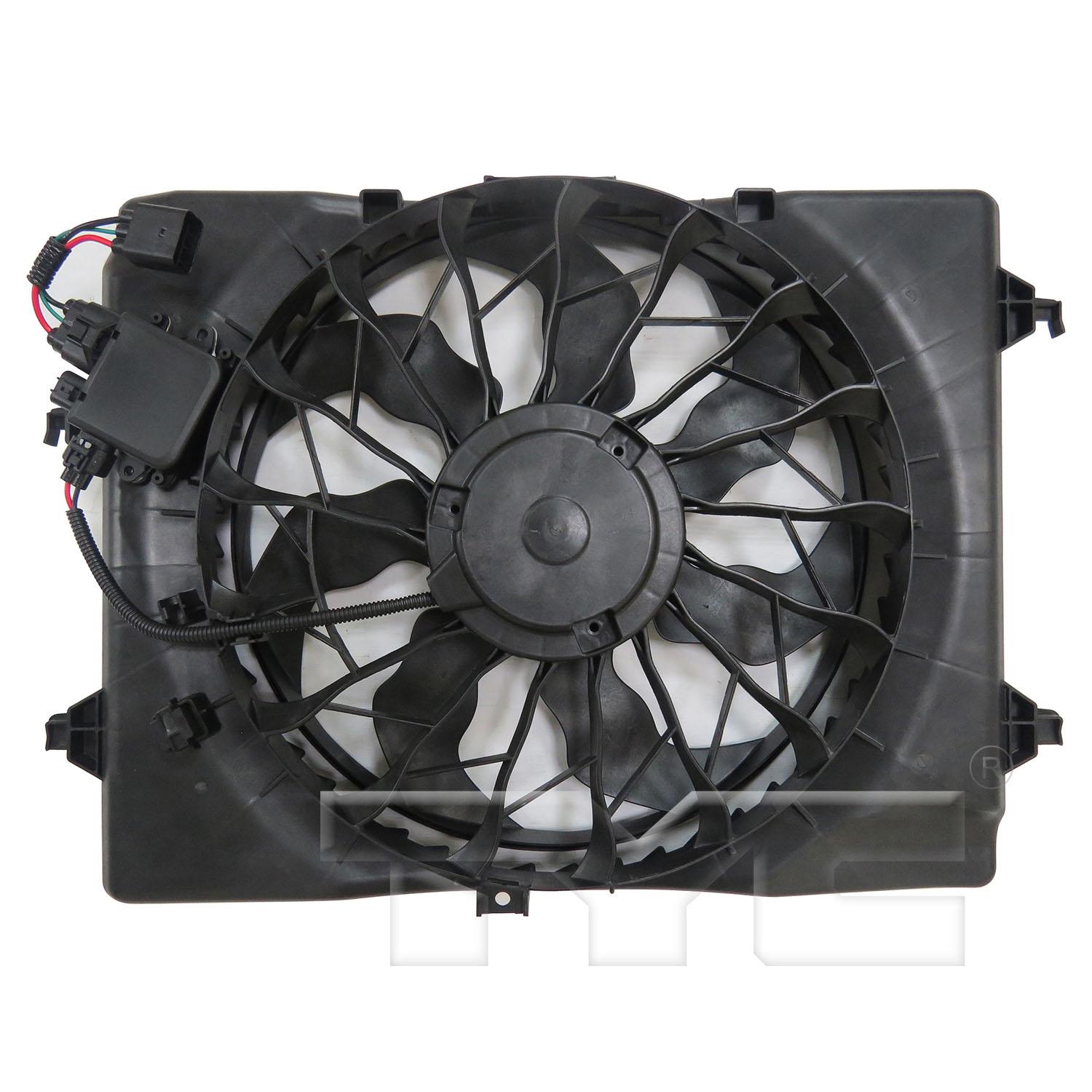 TYC 624000 - Dual Radiator and Condenser Fan Assembly TYC 624000 Dual Radiator and Condenser Fan Assembly product image 2 of 3