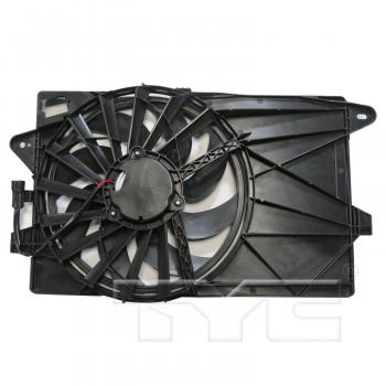 2015 Fiat 500 Dual Radiator and Condenser Fan Assembly TYC 624010 image 2 of 3