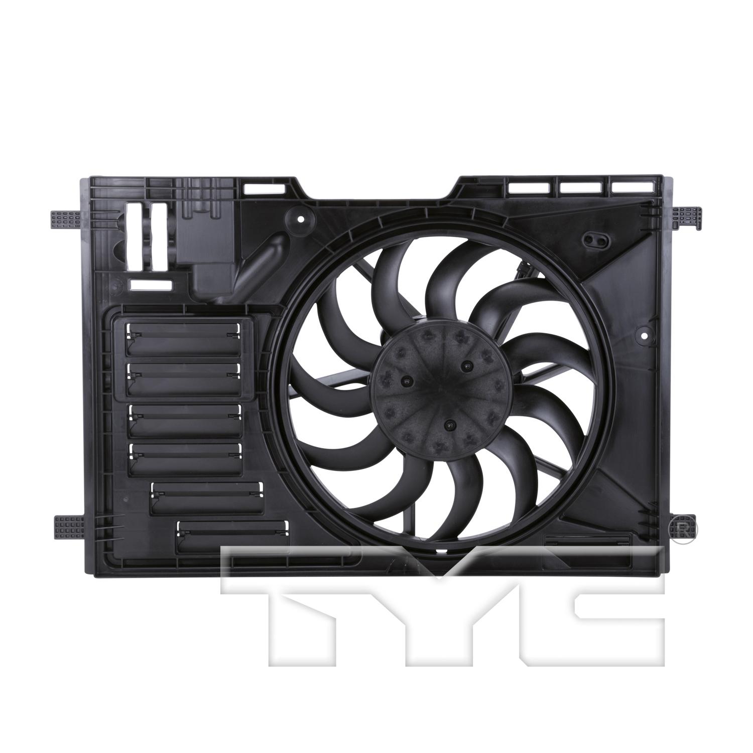 TYC 624020 Dual Radiator and Condenser Fan Assembly product image 1 of 3