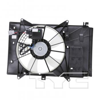 2021 Mazda CX-3 Dual Radiator and Condenser Fan Assembly TYC 624030 image 2 of 3