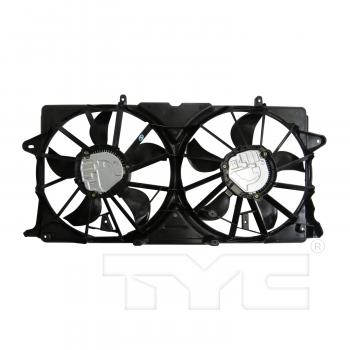 2015 Chevrolet Tahoe Dual Radiator and Condenser Fan Assembly TYC 624050 image 2 of 3