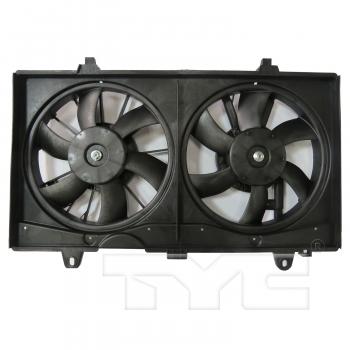 2012 Nissan Sentra Dual Radiator and Condenser Fan Assembly TYC 624070 image 2 of 3