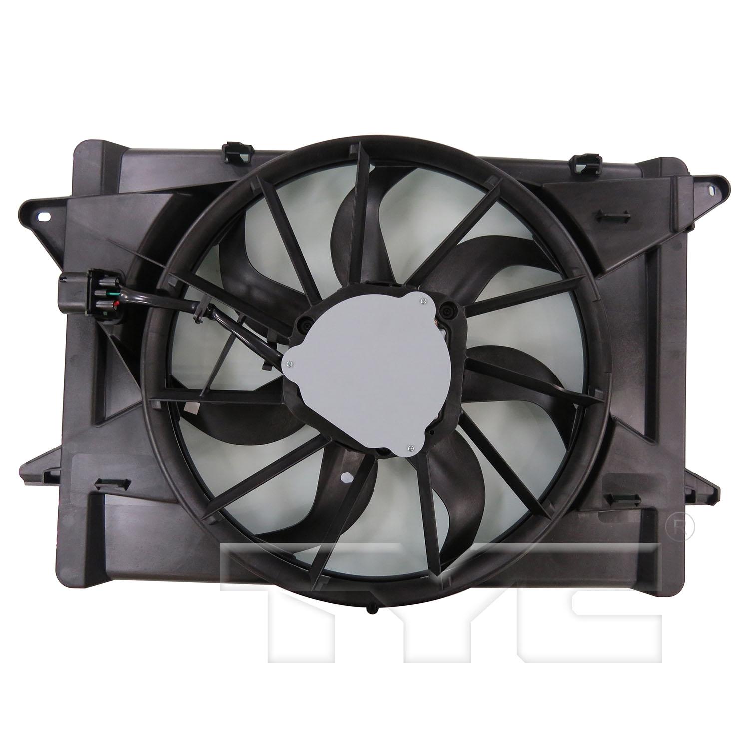 TYC 624120 - Dual Radiator and Condenser Fan Assembly TYC 624120 Dual Radiator and Condenser Fan Assembly product image 2 of 3
