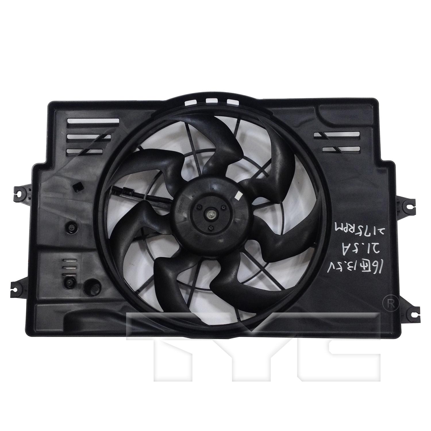 TYC 624160 - Dual Radiator and Condenser Fan Assembly TYC 624160 Dual Radiator and Condenser Fan Assembly product image 1 of 3