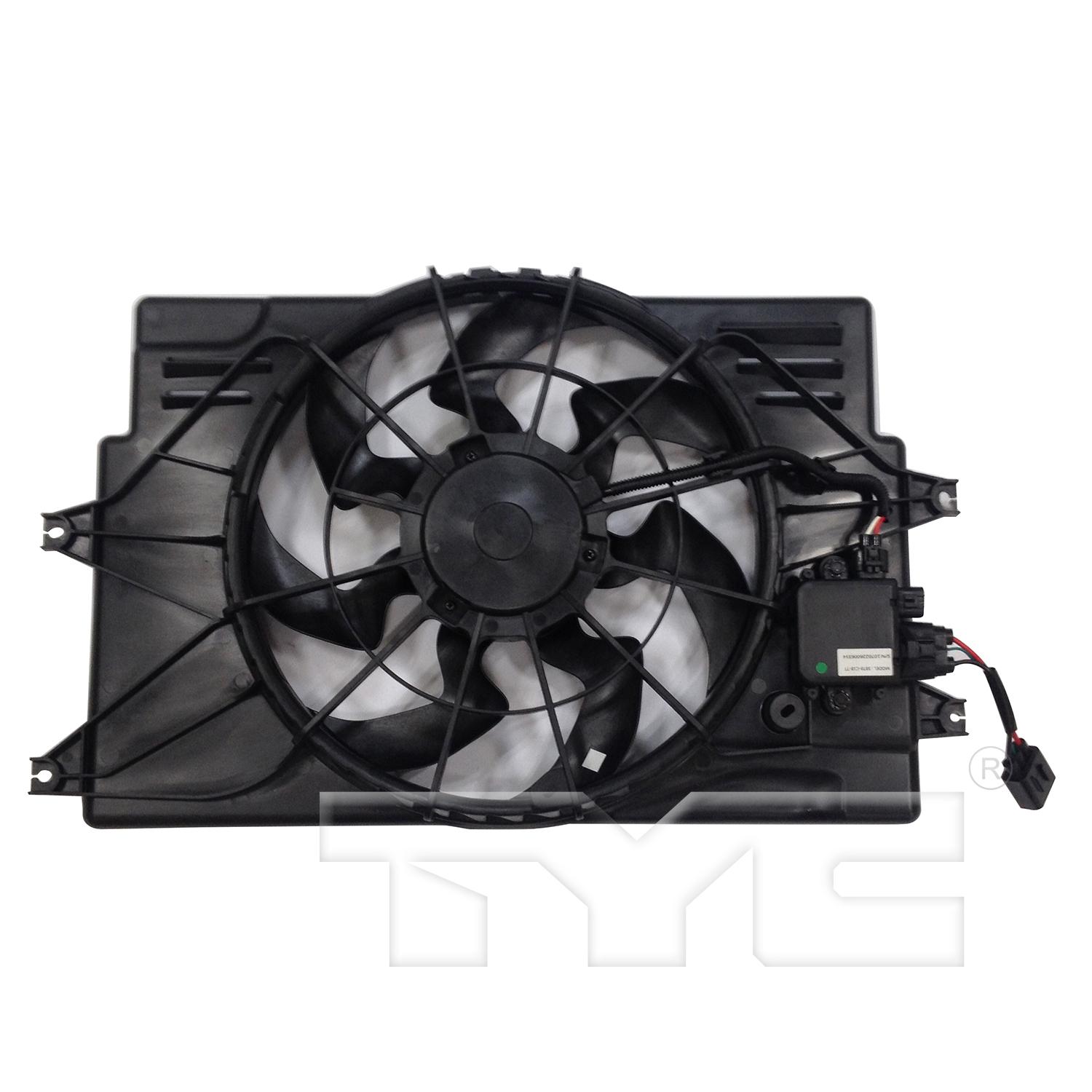 TYC 624160 - Dual Radiator and Condenser Fan Assembly TYC 624160 Dual Radiator and Condenser Fan Assembly product image 2 of 3