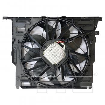 2012 BMW 750Li Dual Radiator and Condenser Fan Assembly TYC 624260 image 2 of 3