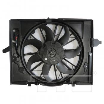 2008 BMW 750i Dual Radiator and Condenser Fan Assembly TYC 624280 image 1 of 3