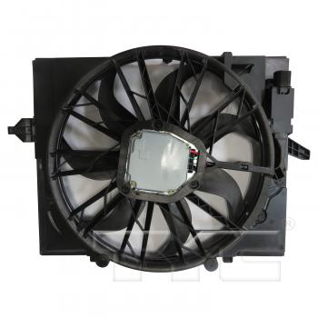 2008 BMW 750i Dual Radiator and Condenser Fan Assembly TYC 624280 image 2 of 3