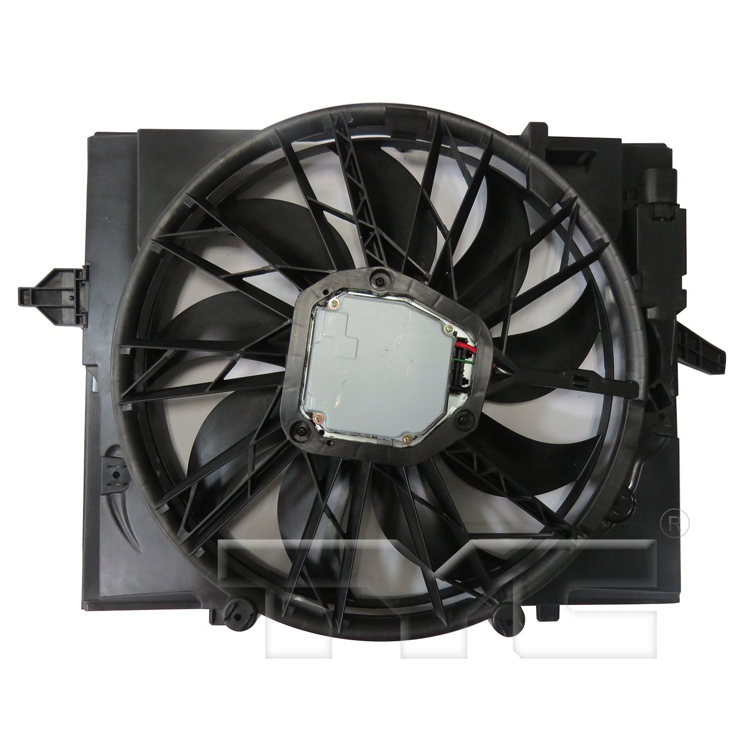 TYC 624290 Dual Radiator and Condenser Fan Assembly product image 2 of 3
