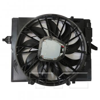 2008 BMW 528xi Dual Radiator and Condenser Fan Assembly TYC 624290 image 2 of 3