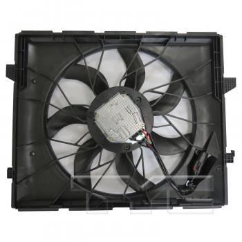 2013 Dodge Durango Dual Radiator and Condenser Fan Assembly TYC 624340 image 2 of 3
