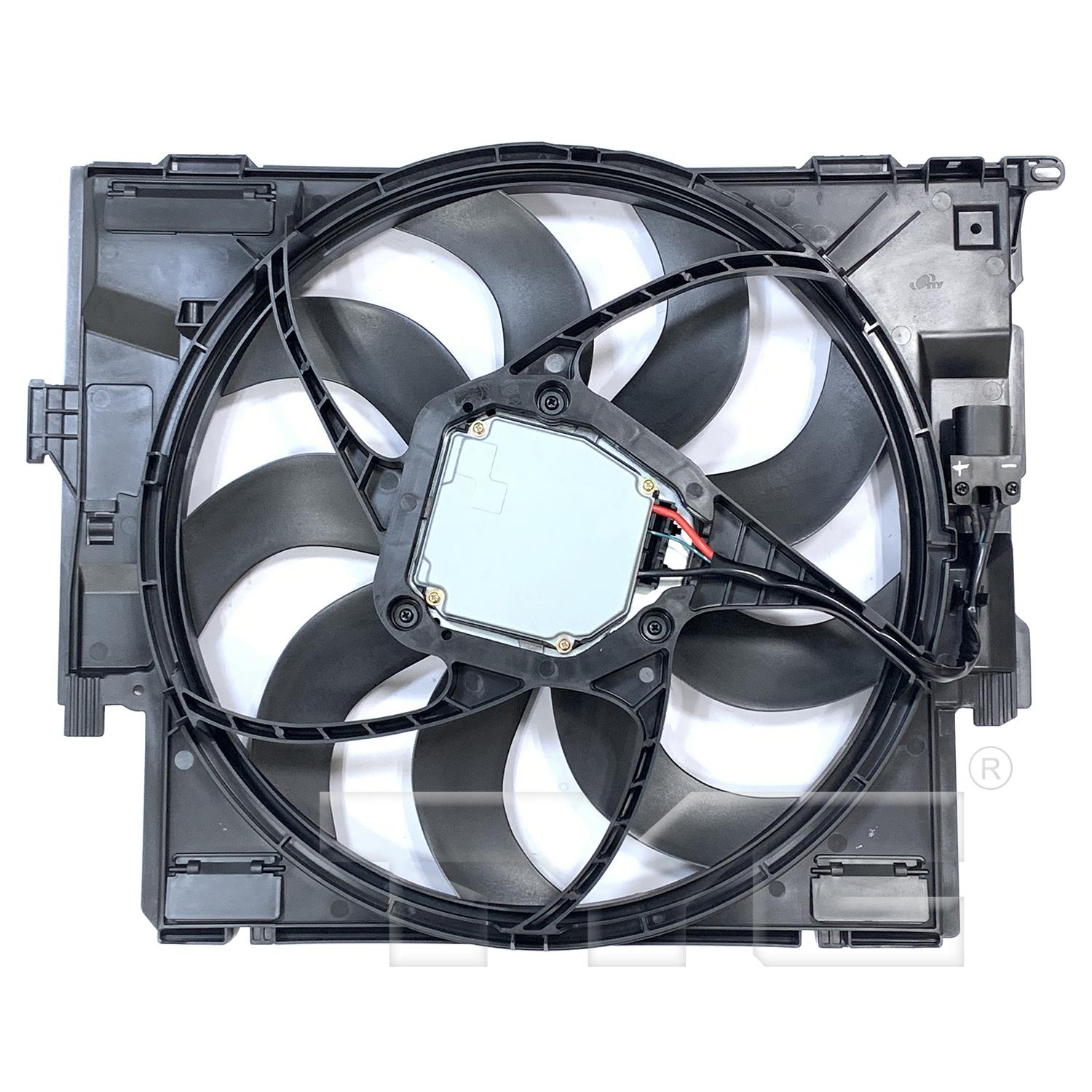 TYC 624380 Dual Radiator and Condenser Fan Assembly product image 2 of 3