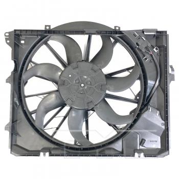 2011 BMW 328i Dual Radiator and Condenser Fan Assembly TYC 624390 image 1 of 3