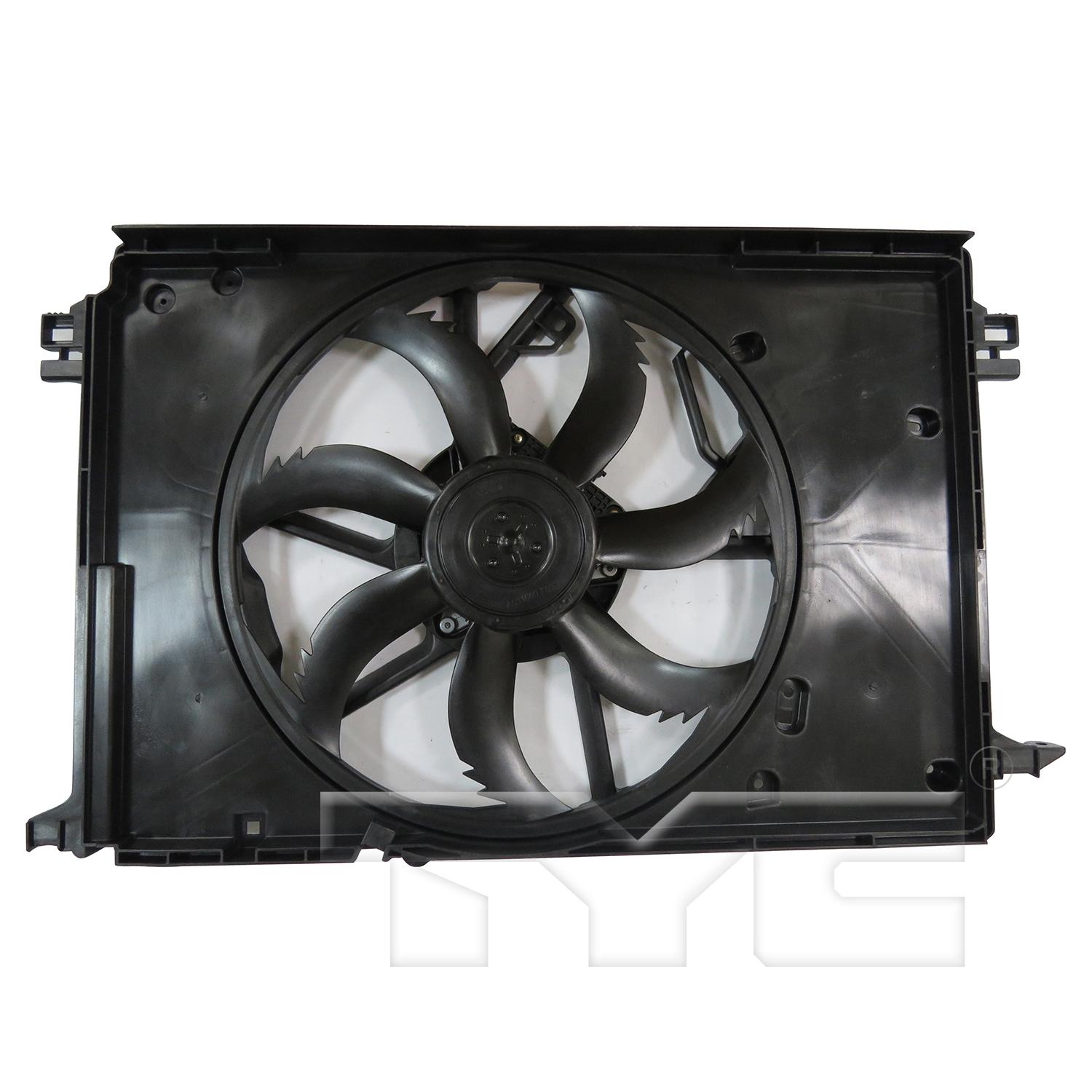TYC 624450 Dual Radiator and Condenser Fan Assembly product image 1 of 3