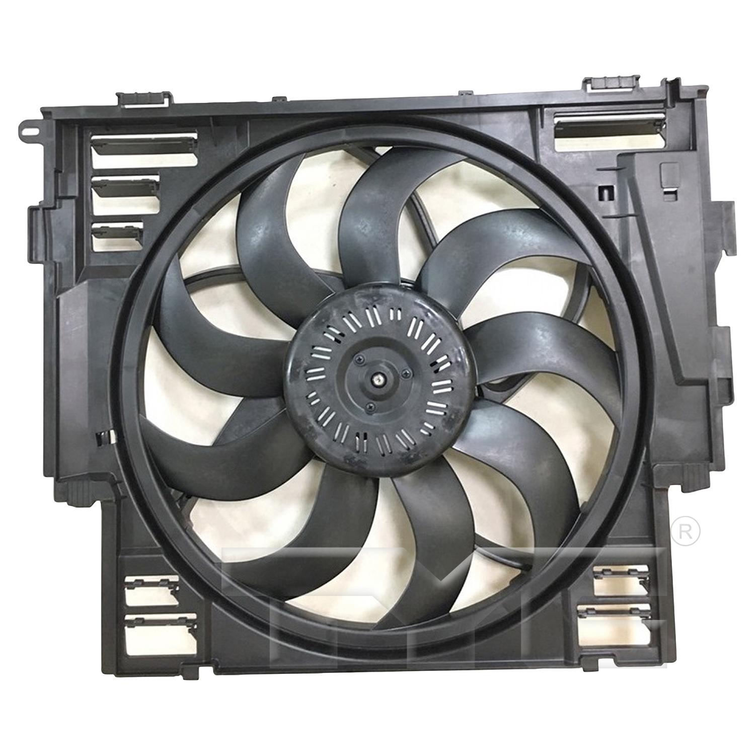 TYC 624460 Dual Radiator and Condenser Fan Assembly product image 1 of 3