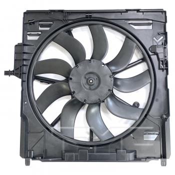 2009 BMW X5 Dual Radiator and Condenser Fan Assembly TYC 624470 image 1 of 3