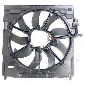 2009 BMW X5 Dual Radiator and Condenser Fan Assembly TYC 624470 image 2 of 3