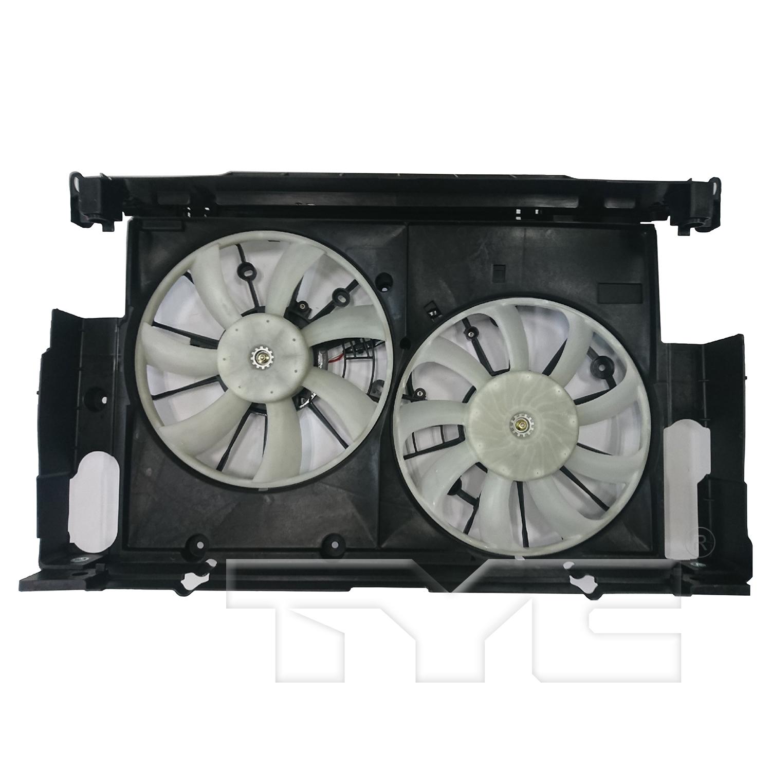 TYC 624490 Dual Radiator and Condenser Fan Assembly product image 1 of 3
