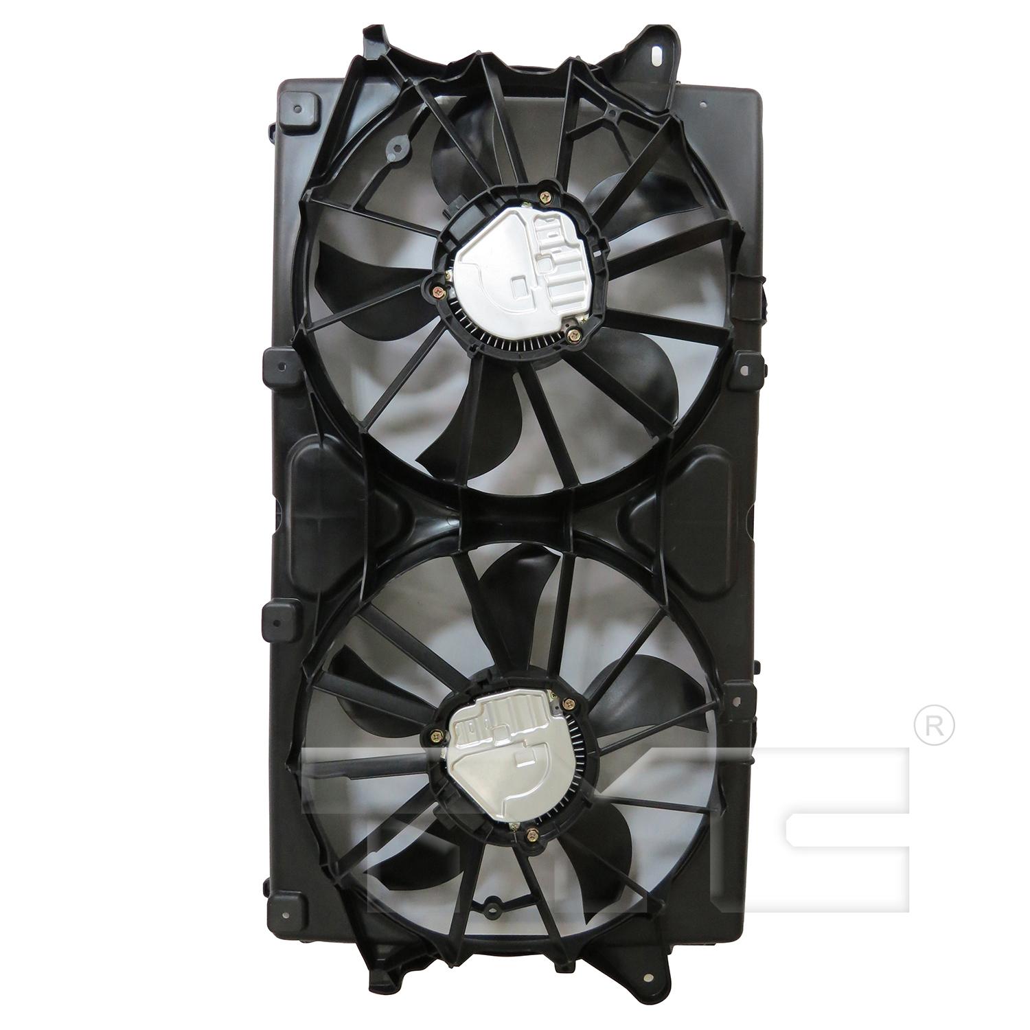 TYC 624580 Dual Radiator and Condenser Fan Assembly product image 1 of 3