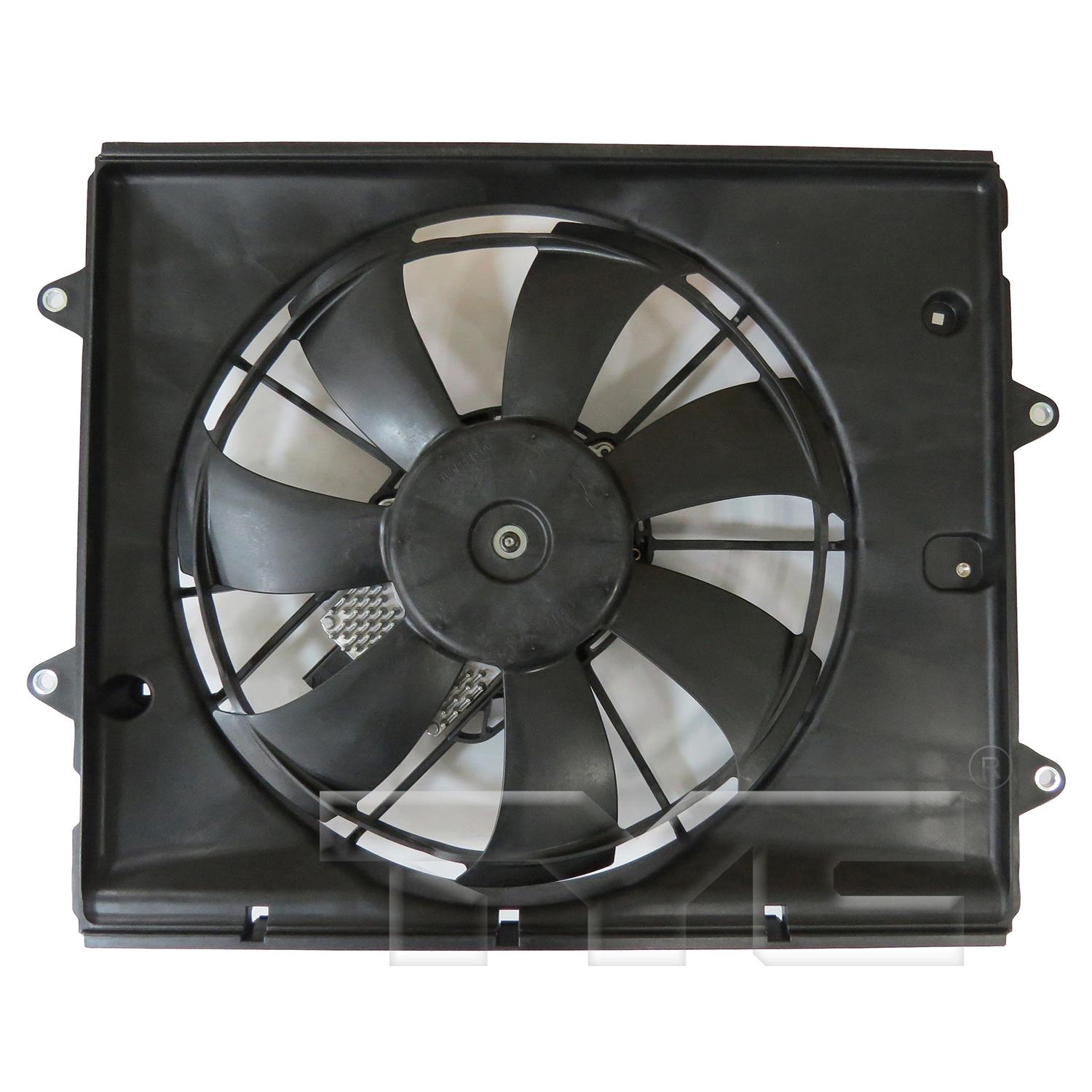 TYC 624600 Dual Radiator and Condenser Fan Assembly product image 1 of 6