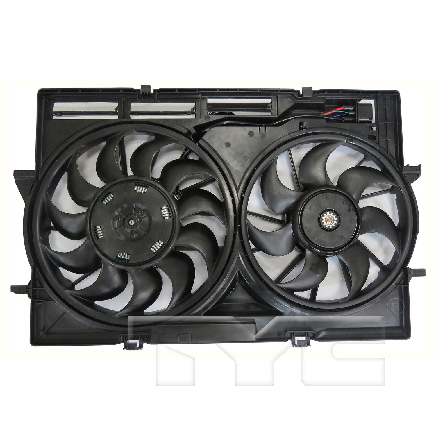 TYC 624630 - Dual Radiator and Condenser Fan Assembly TYC 624630 Dual Radiator and Condenser Fan Assembly product image 1 of 3