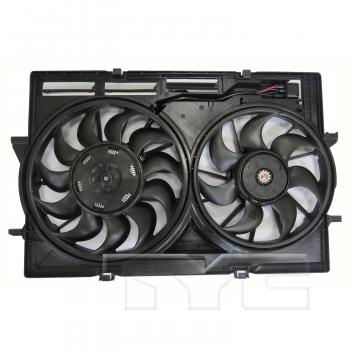 2016 Audi S4 Dual Radiator and Condenser Fan Assembly TYC 624630 image 1 of 3