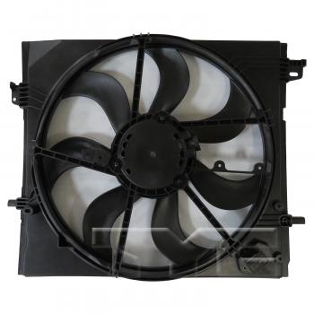 2017 Nissan Qashqai Dual Radiator and Condenser Fan Assembly TYC 624660 image 2 of 4