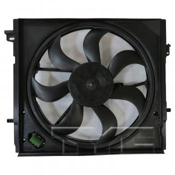 2017 Nissan Qashqai Dual Radiator and Condenser Fan Assembly TYC 624660 image 4 of 4