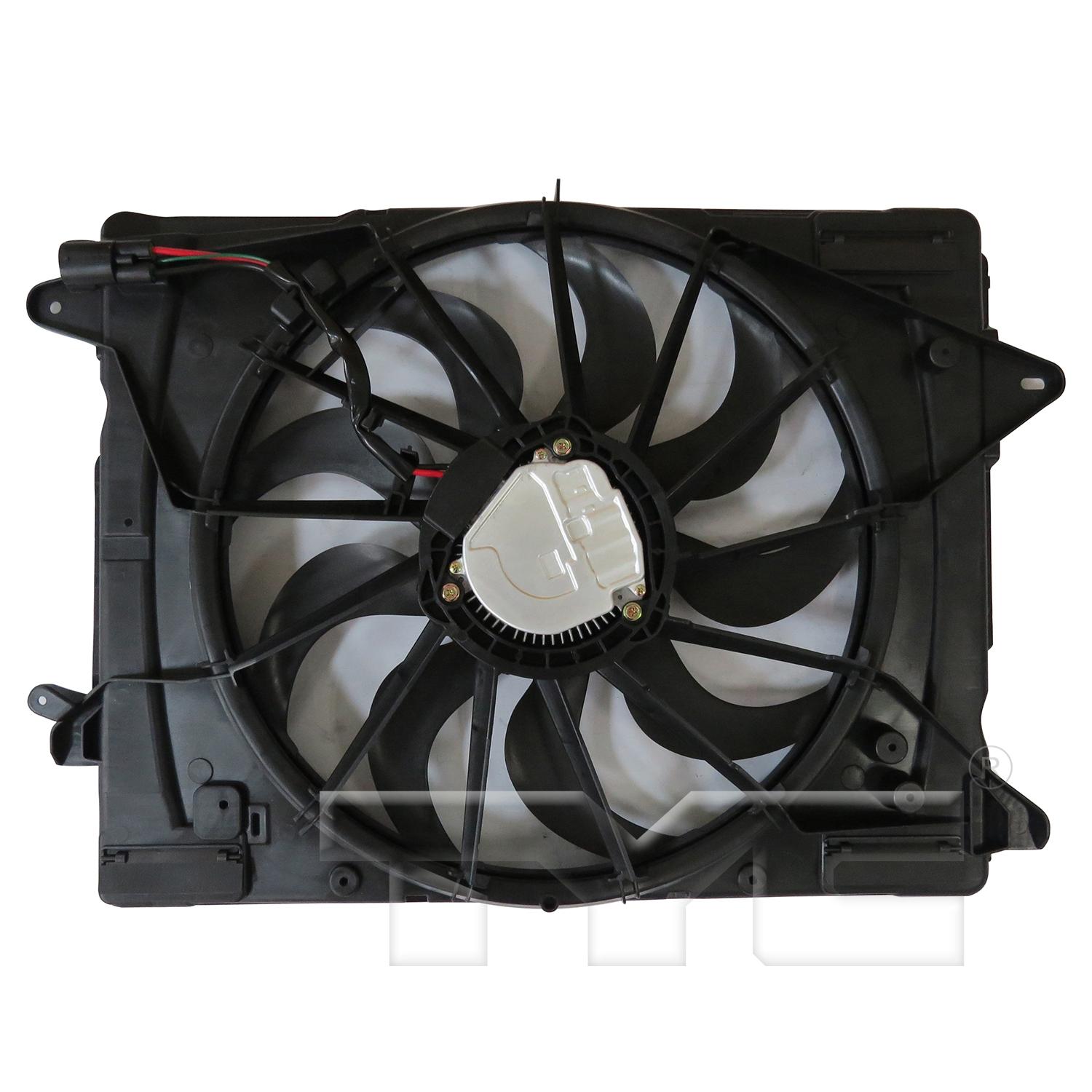 TYC 624730 - Dual Radiator and Condenser Fan Assembly TYC 624730 Dual Radiator and Condenser Fan Assembly product image 2 of 6