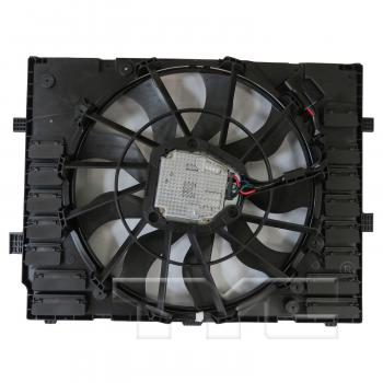 2014 Porsche Cayenne Dual Radiator and Condenser Fan Assembly TYC 624760 image 2 of 4