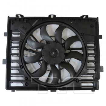 2014 Porsche Cayenne Dual Radiator and Condenser Fan Assembly TYC 624760 image 4 of 4