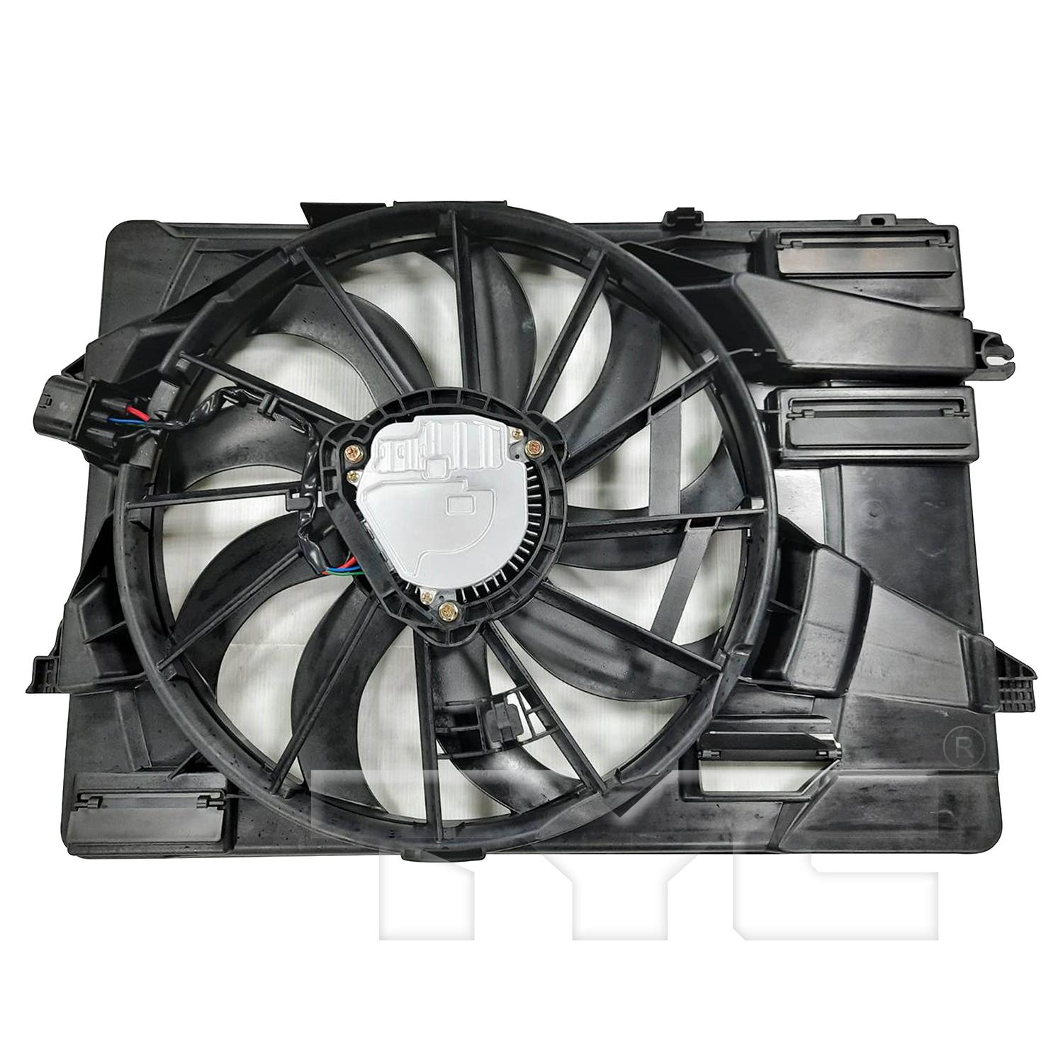 TYC 624790 Dual Radiator and Condenser Fan Assembly product image 2 of 3