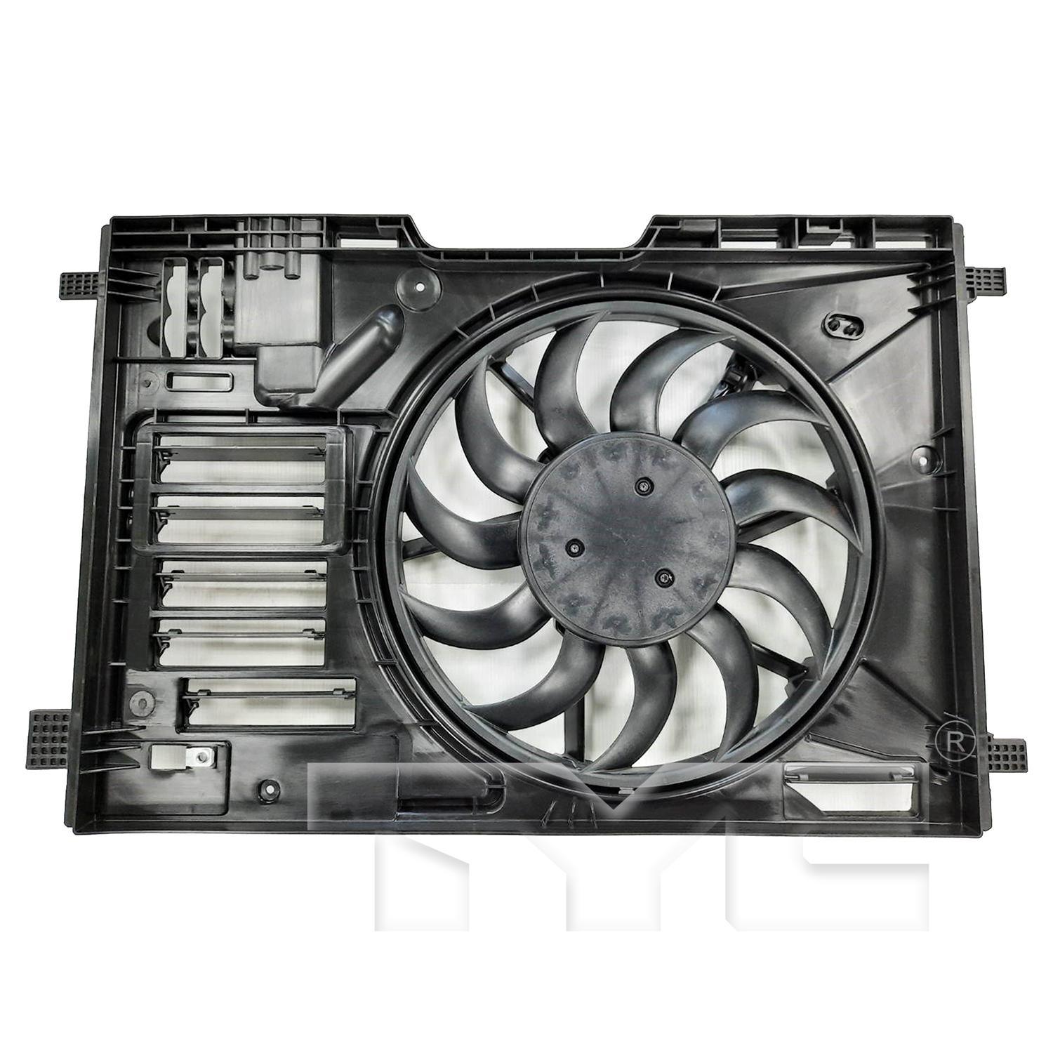 TYC 624810 Dual Radiator and Condenser Fan Assembly product image 1 of 3