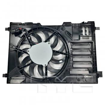 2022 Ford Transit Connect Dual Radiator and Condenser Fan Assembly TYC 624810 image 2 of 3