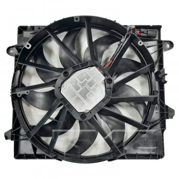 2021 Jeep Gladiator Dual Radiator and Condenser Fan Assembly TYC 624850 image 2 of 3