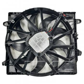 2021 Jeep Gladiator Dual Radiator and Condenser Fan Assembly TYC 624860 image 2 of 3
