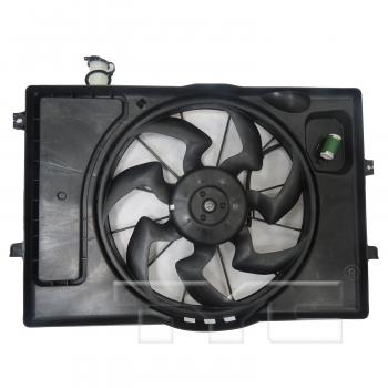2021 Hyundai Elantra Dual Radiator and Condenser Fan Assembly TYC 624910 image 3 of 4