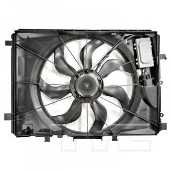 2020 Mercedes-Benz GLA250 Dual Radiator and Condenser Fan Assembly TYC 624930 image 2 of 3