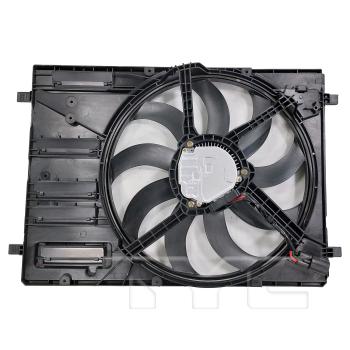 2023 Ford Maverick Dual Radiator and Condenser Fan Assembly TYC 624970 image 2 of 3