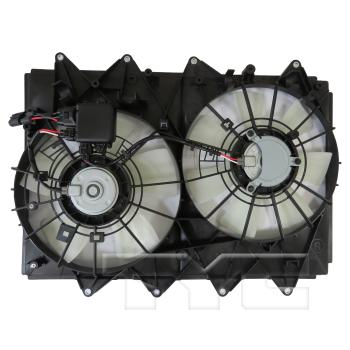 2015 Mazda CX-9 Dual Radiator and Condenser Fan Assembly TYC 626010 image 2 of 3