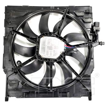 2014 BMW X5 Dual Radiator and Condenser Fan Assembly TYC 626020 image 2 of 3